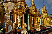 Yangon Myanmar. Shwedagon Pagoda (the Golden Stupa).  